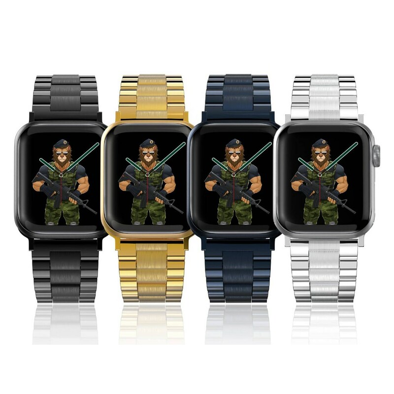 بند فلزی اپل‎ واچ 42 و 44 میلی‌متر گرین Green Apple Watch 42/44mm Metallic Grande Strap