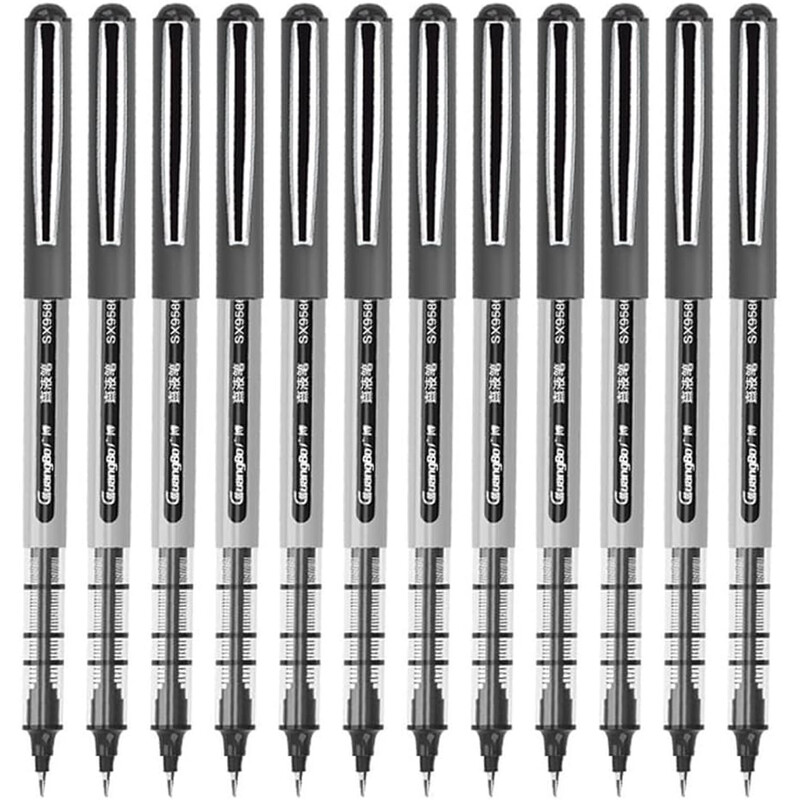 خودکار ژله ای مشکی رولر ROLLER مدل sx9586d نوک 0.5 میلی‌متری 12 عددی