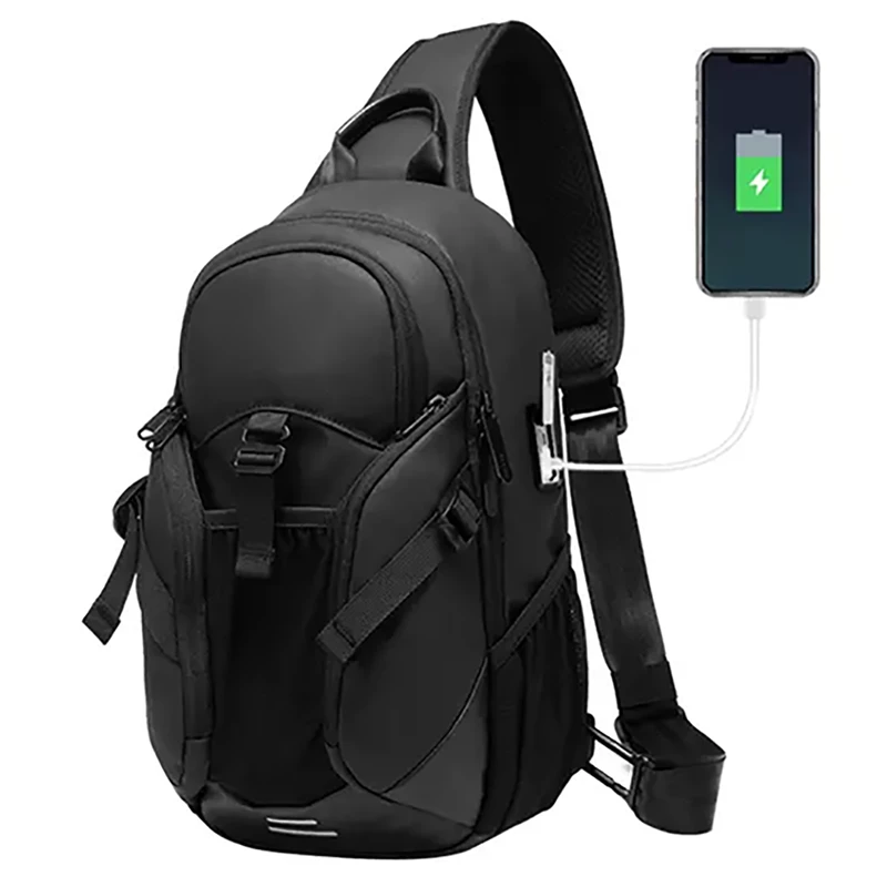 کیف کراس بادی مردانه بنج اصل Bange BG-77120 ضد آب USB دار
