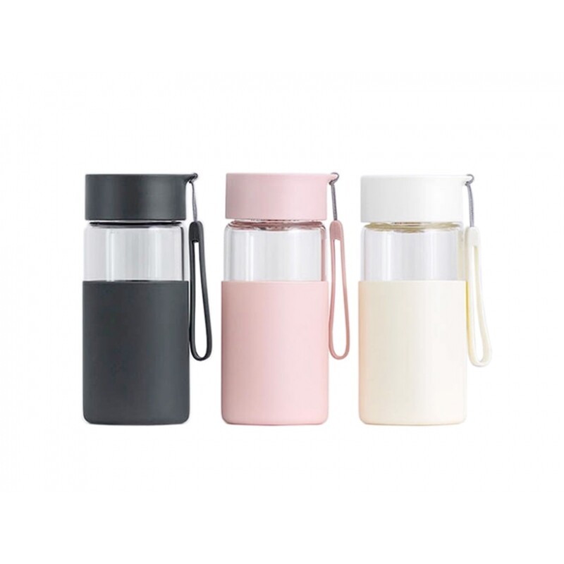 بطری شیشه ای قابل حمل شیائومی Xiaomi Youpin Funjia Home Portable Glass Bottle Capacity 350ml