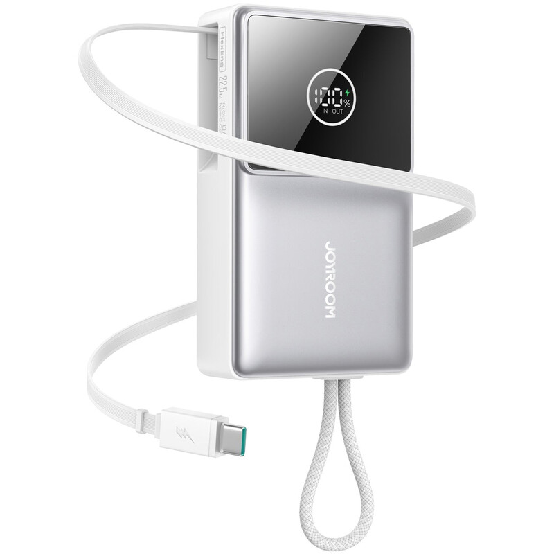 پاور بانک 10000 جویروم JOYROOM مدل JR-PR1 توان 22.5 وات با کابل
