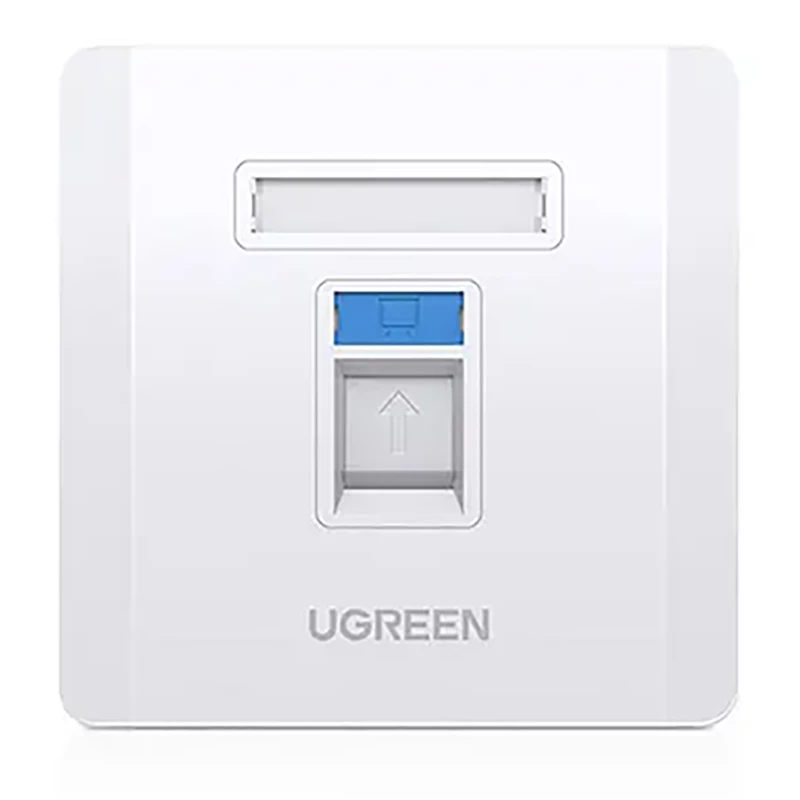 کاور پریز شبکه و تلفن یوگرین UGREEN مدل NW144-80180 تک پورت