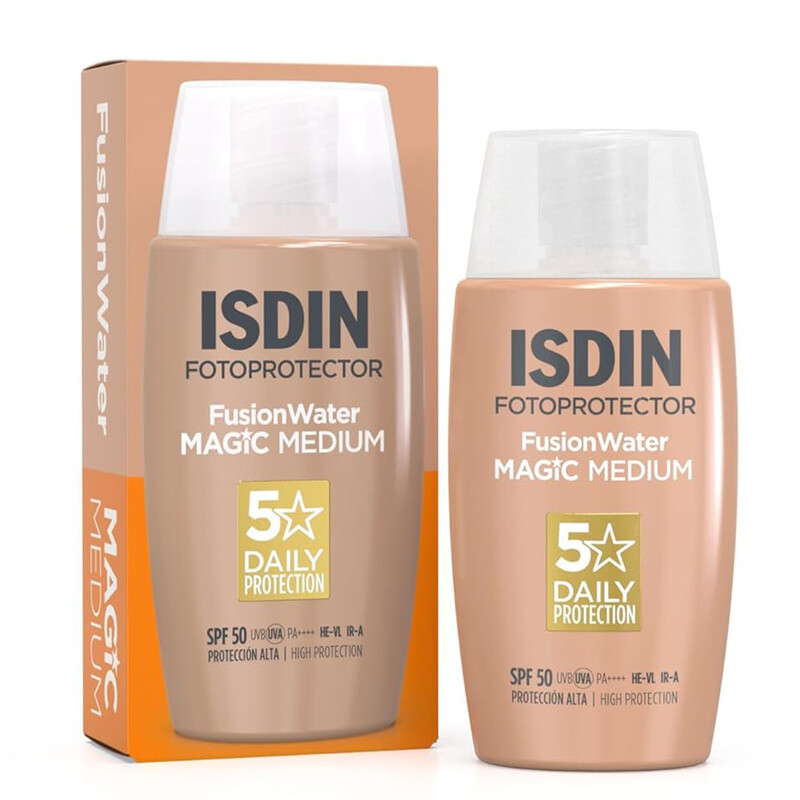 ضد آفتاب رنگی ایزدین ISDIN مدل Fusion Water با SPF50 و حجم 50ml