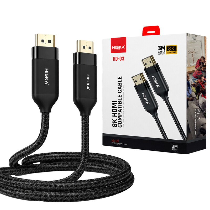 کابل HDMI 8K هیسکا مدل HD-03 طول 3 متر