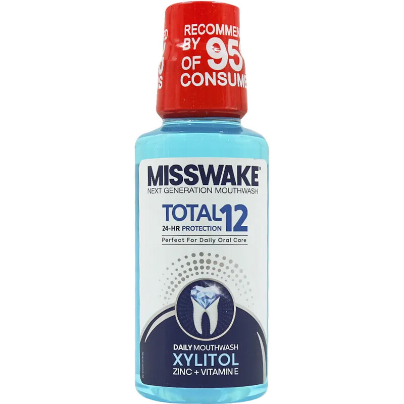 دهانشویه میسویک MISSWAKE مدل Total 12 با حجم 400 میلی لیتر