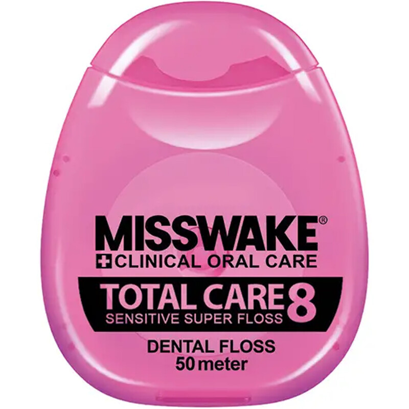 نخ دندان میسویک MISSWAKE مدل TOTAL CARE 8 با طول 50 متر