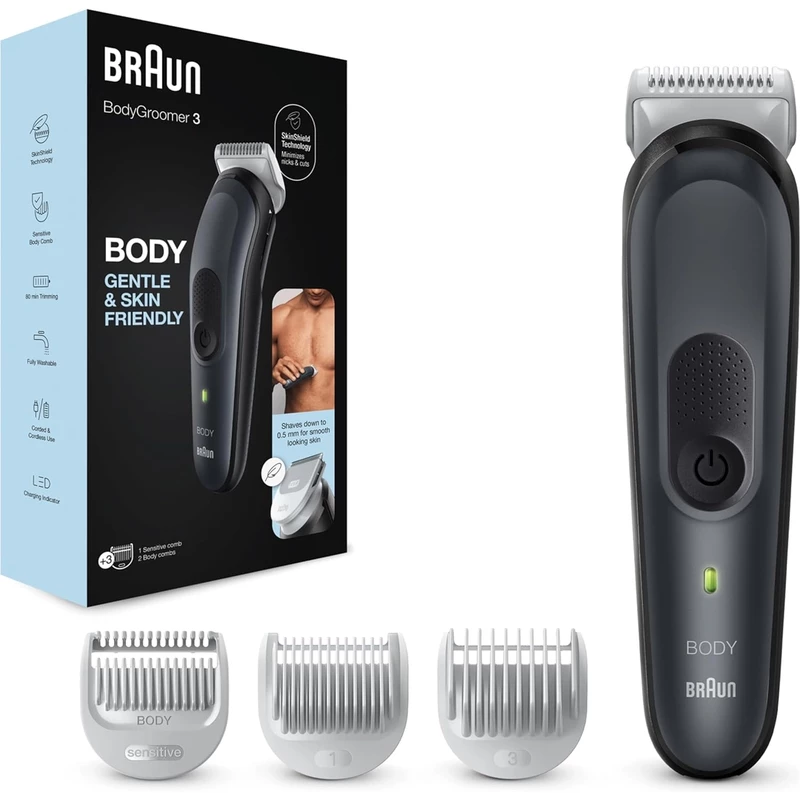 ماشین اصلاح بدن شارژی براون Braun مدل BG3340 ضدآب