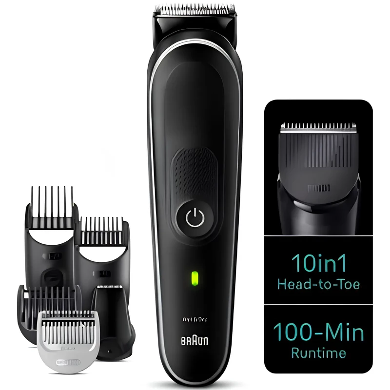 ریش تراش و ماشین اصلاح براون Braun مدل MGK5440 شارژدهی 100 دقیقه