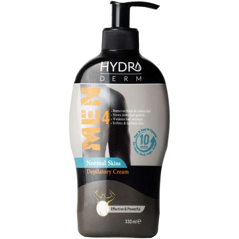 کرم موبر بدن مردانه هیدرودرم Hydroderm مدل Men 4 حجم 330 میل