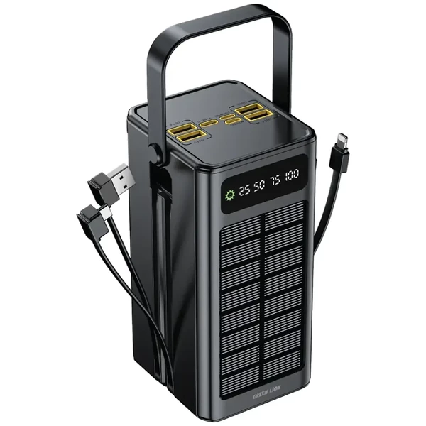 پاوربانک خورشیدی گرین لاین مدل GL-PX50 ظرفیت 60000 میلی آمپر 22.5 وات