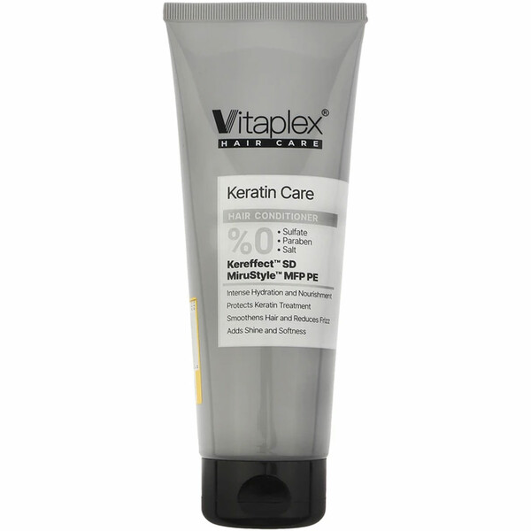 نرم کننده مو ویتاپلکس مدل Keratin Care مناسب موی کراتین شده 250ml