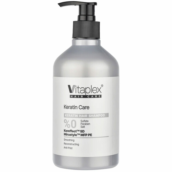شامپو مو ویتاپلکس مدل KC01 مناسب موی کراتین شده 500ml ضد موخوره