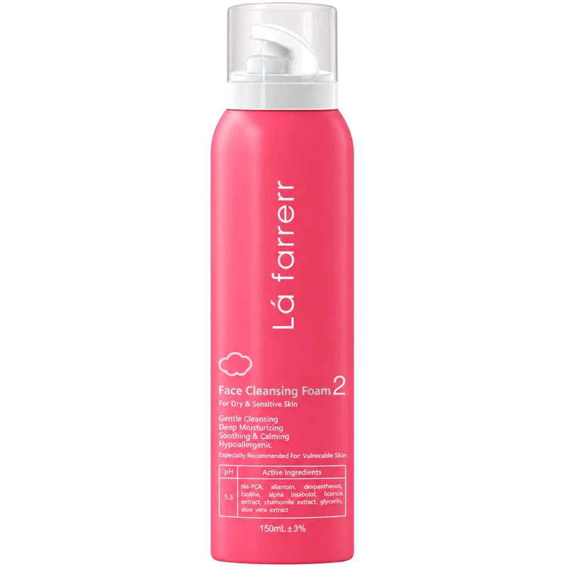 فوم شستشوی صورت لافارر مدل 02 مناسب پوست خشک و حساس 150ml