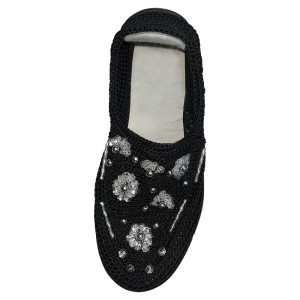 کفش شیک و بادوام گلیم مدل قاصدک مشکی