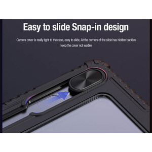 کیف محافظ بامپردار سامسونگ  تب اس 9 پلاس نیلکین Nillkin Bumper Leather cover case Pro Multi-angle folding style for Samsung Galaxy Tab S9 Plus