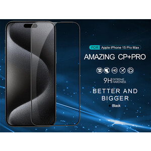 محافظ صفحه نمایش شیشه ای نیلکین Nillkin Apple iPhone15 Pro max CP+Pro tempered glass