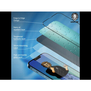 Green Lion GN9HSGL14PM 9H Steve Strong Full Glass Protector For iPhone 14 Pro Max