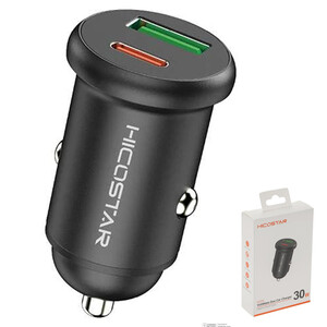 شارژر فندکی ماشین هایکو استار HICOSTAR مدل HS-CC23 توان 30 وات