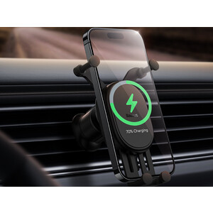 هولدر و شارژر وایرلس داخل خودرو 15 وات بیسوس Baseus Stable Gravitational Wireless Charging Car Mount Pro 15W BS-CM014 SUWX030001