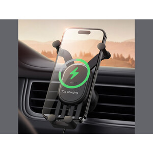 هولدر و شارژر بی سیم داخل خودرو 15 وات بیسوس Baseus Stable Gravitational Wireless Charging Car Mount Pro 15W BS-CM014 SUWX030001