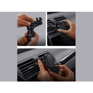 هولدر و شارژر بی سیم داخل خودرو 15 وات بیسوس Baseus Stable Gravitational Wireless Charging Car Mount Pro 15W BS-CM014 SUWX030001