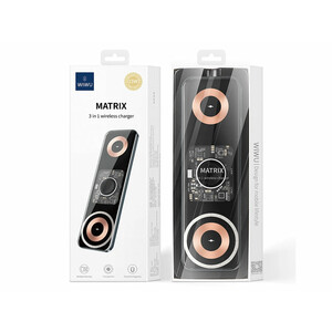 شارژر بی سیم رومیزی ویوو WIWU Wi-W010 Matrix 3 in 1 15W Wireless Charger