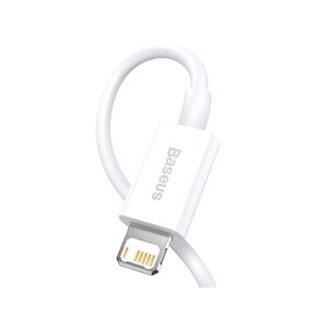 خرید کابل فست شارژ پاوربانکی لایتنینگ به یواس‌بی 25 سانتی‌متری بیسوس Baseus Superior Cable USB to Lightning 2.4A CALYS-02