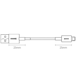 کابل فست شارژ USB به لایتنینگ بیسوس مدل CALYS-02 به طول25cm