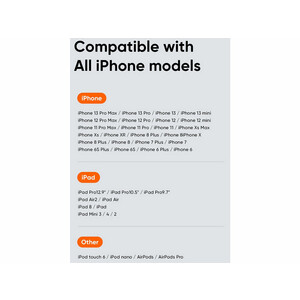 کابل MCDODO CA-1060 سازگار با تمام محصولات اپل