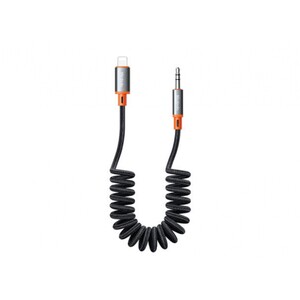کابل فنری تبدیل لایتنینگ به جک 3.5 میلیمتری مک دودو با طول 1.8متر McDoDo CA-0890 Lightning To DC3.5mm Audio Converter, Castle series