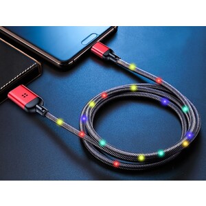 کابل تایپ سی رقص نور راک Rock R6 Type-C Cable 1M RCB0761
