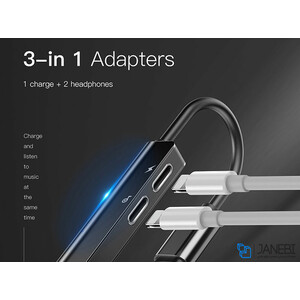 مبدل لایتنینگ به جک 3.5 میلی‌متری بیسوس Baseus Audio Converter L52