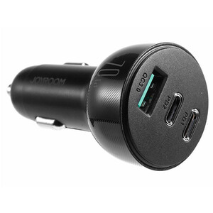 شارژر فندکی یو اس بی و تایپ سی فست شارژ 70 وات جویروم Joyroom JR-CL26 70W 3-Port (2PD+1USB) Car Charger