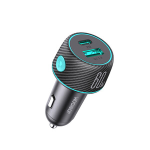 شارژر فندکی فست شارژ ماشین تایپ سی 60 وات جویروم