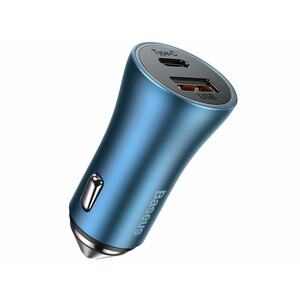 قیمت شارژر فندکی خودرو دو پورت 40 وات بیسوس Baseus Golden Contactor Pro Car Charger GJP000013