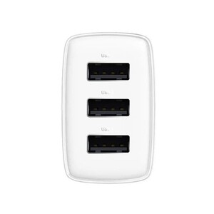 قیمت شارژر دیواری سه پورت یواس‌بی 17 وات بیسوس Baseus Compact Charger 3U 17W EU CCXJ020101