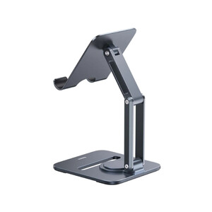 استند و پایه تبلت بیسوس Baseus Desktop Biaxial Foldable Metal Tablet Stand Rotatable Version Space Grey BS-HP006A B10431801811-00