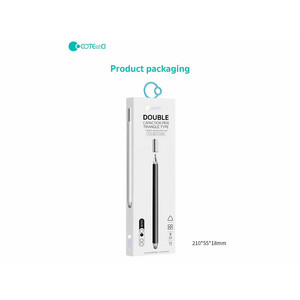 خرید قلم لمسی دو سر کوتتسی Coteetci Triangular double-head capacitive pen 62002-WH