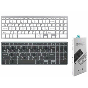 کیبورد بی سیم سه حالته کوتتسی Coteetci Three-mode wireless keyboard 84007