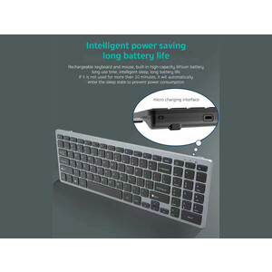 کیبورد بی سیم سه حالته کوتتسی Coteetci Three-mode wireless keyboard 84007