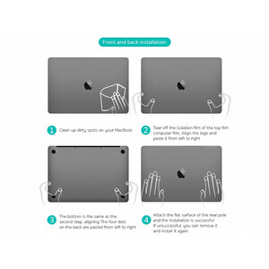 کاور محافظ بدنه مک بوک پرو 14 کوتتسی Coteetci MacBook Pro 14 2021 fuselage film set A2442 15001-GY