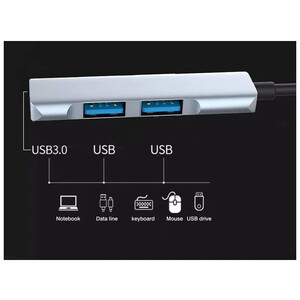 خرید هاب 3 پورت و تبدیل یو اس بی ارلدام EARLDOM 3port HUB model HUB09