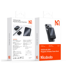 قیمت کوچکترن پاوربانک وایرلس 10000 مگ سیف مک دودو  Mcdodo MC-426 15W Magnetic Wireless Power Bank 10000mAh