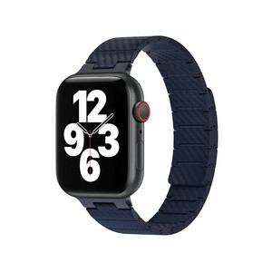 خرید بند اپل واچ مگنتی با الگوی فیبر کربن 38، 40 و 41 میلی‌متری ویوو WIWU 38/40/41MM Carbon Fiber pattern magnetic watch band Wi-WB009
