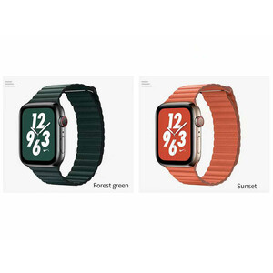 خرید بند اپل واچ چرمی 1/2/3/4/5 کوتتسی Cottetci W7 leather back loop band WH5206-BK