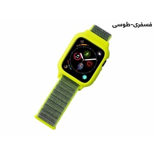 بند نایلونی اپل واچ سری 3/4/5 سایز 42/44 میلی متر پورودو Porodo iGuard Apple Watch 3/4/5 42/44mm Strap + ShockProof Case