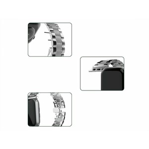 بند ساعت اپل‎واچ 42 و 44 میلی‌متری گرین Green Lion Mettalic Grande Acero Correa Bracelet Watch Strap for Apple Watch 42 / 44mm  GNMGACW44BK