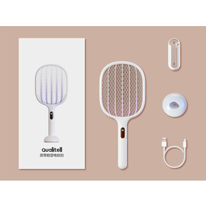 بهترین حشره کش شیائومی  Xiaomi Qualitell S1 Digital Display Electric Mosquito Swatter Racket ZSS210903