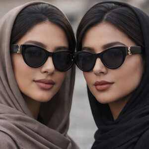 عینک دودی زنانه کارن باشا