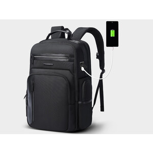کوبه پشتی چرمی ضد آب یو اس بی دار بنج Bange BG-2602 Men Impaled Leather Waterproof Backpack with USB Port